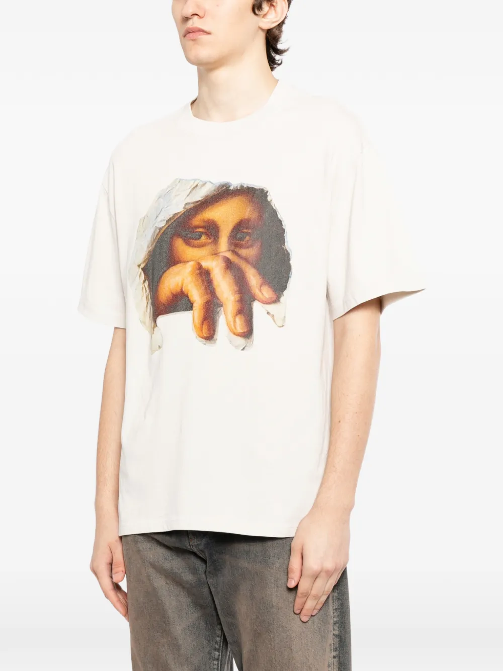  Melt Graphic-print T-shirt - Neutrals 