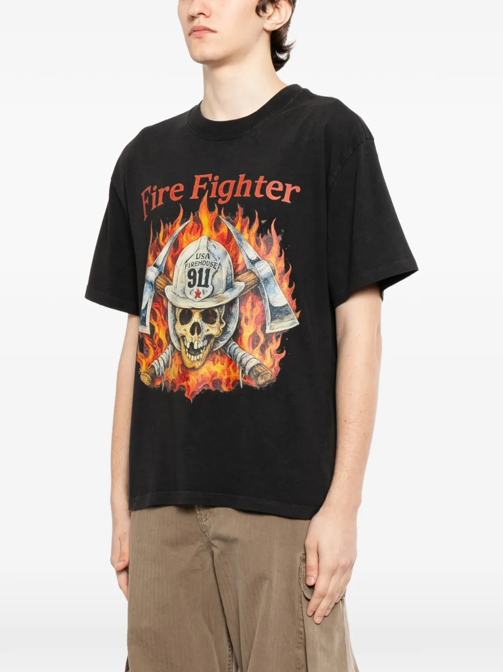  Melt Graphic-print T-shirt - Black 