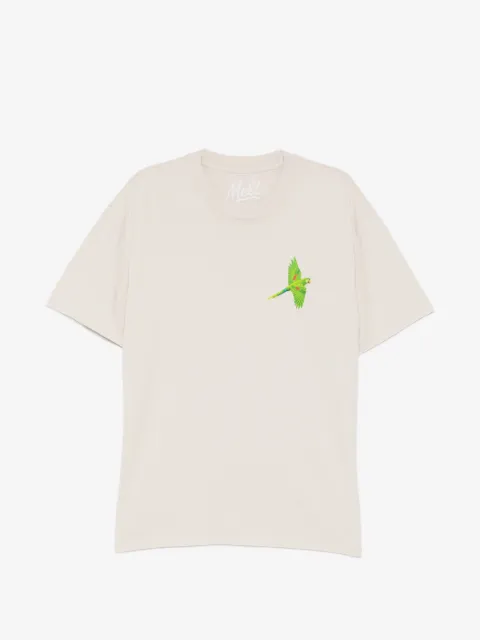 Melt parrot print T-shirt