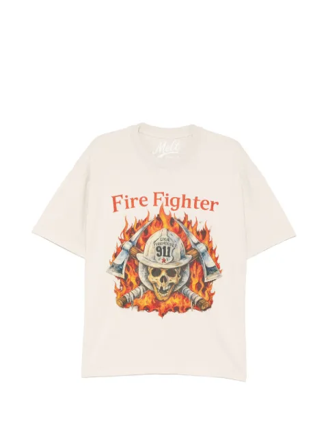 Melt firefighter graphic T-shirt
