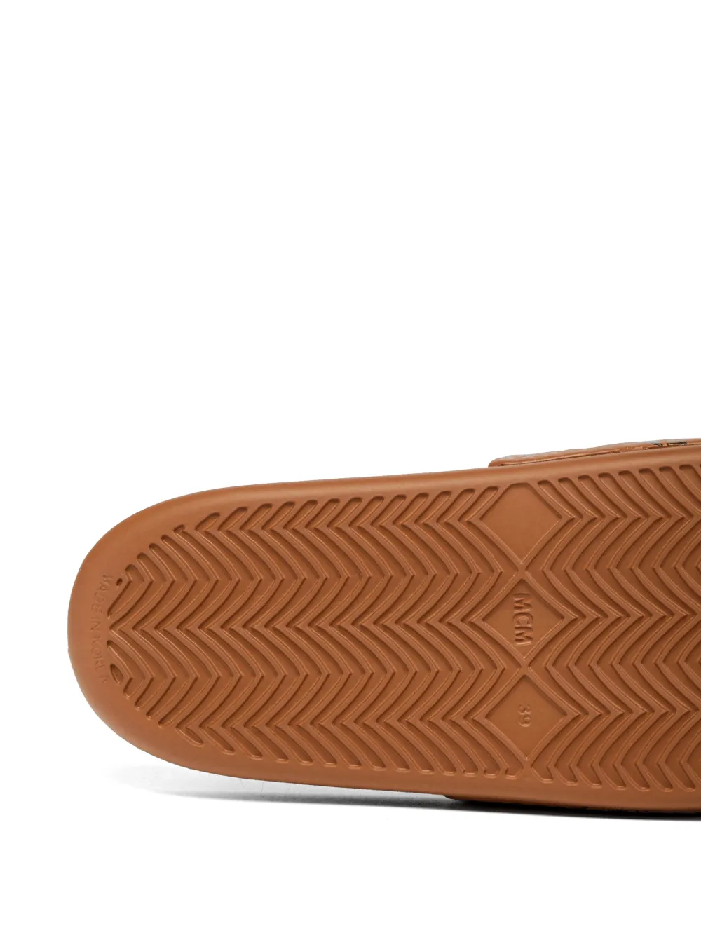 MCM Slippers met monogram-print Beige