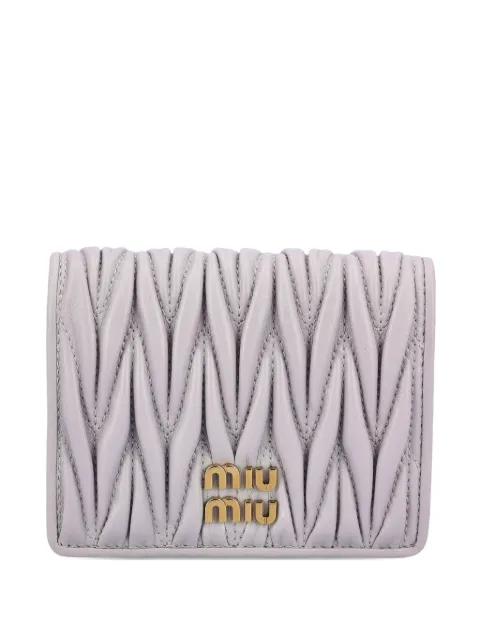 Miu Miu small logo quilted wallet