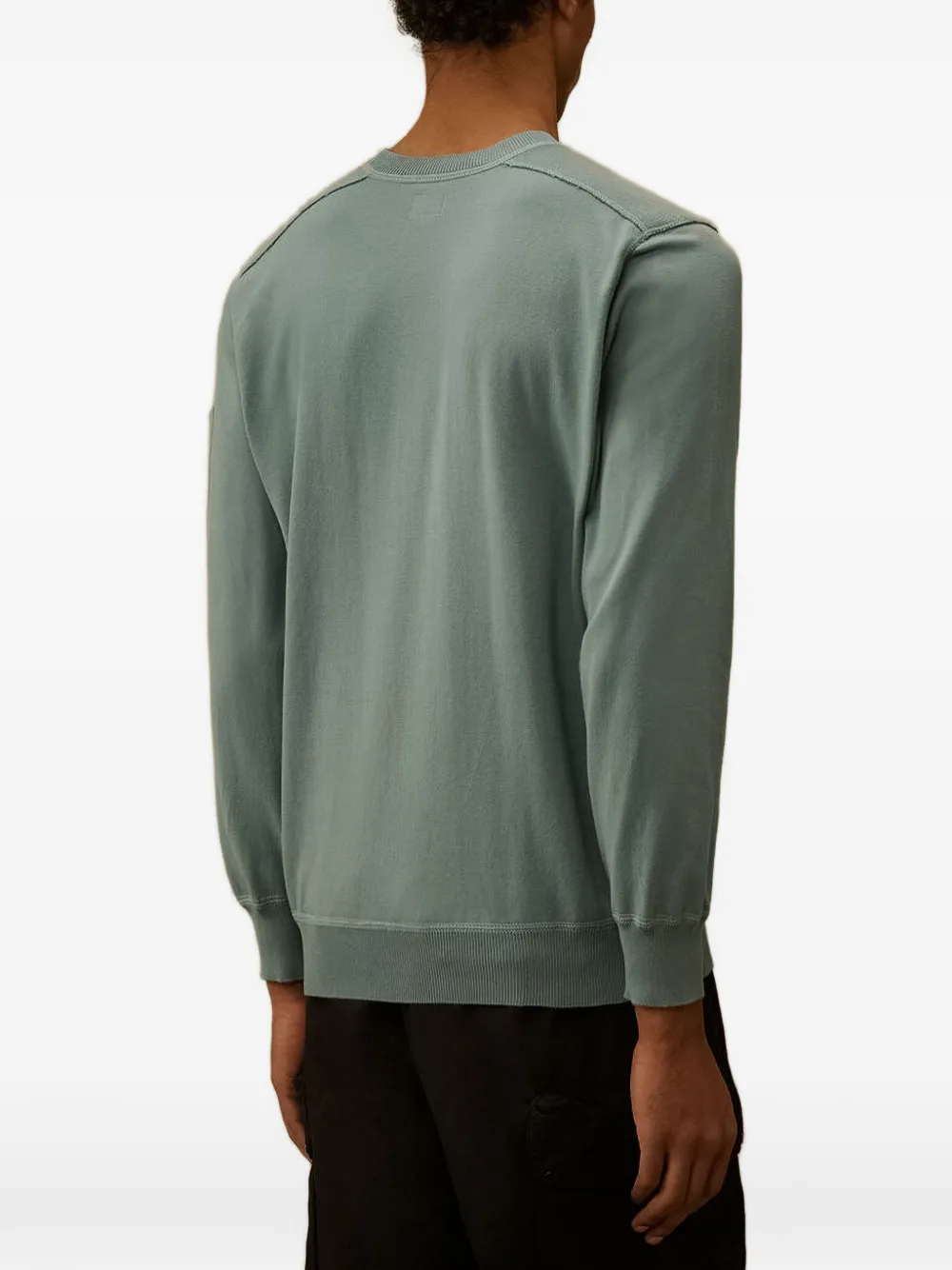 C.P. Company Trui met ronde hals en zak Blauw