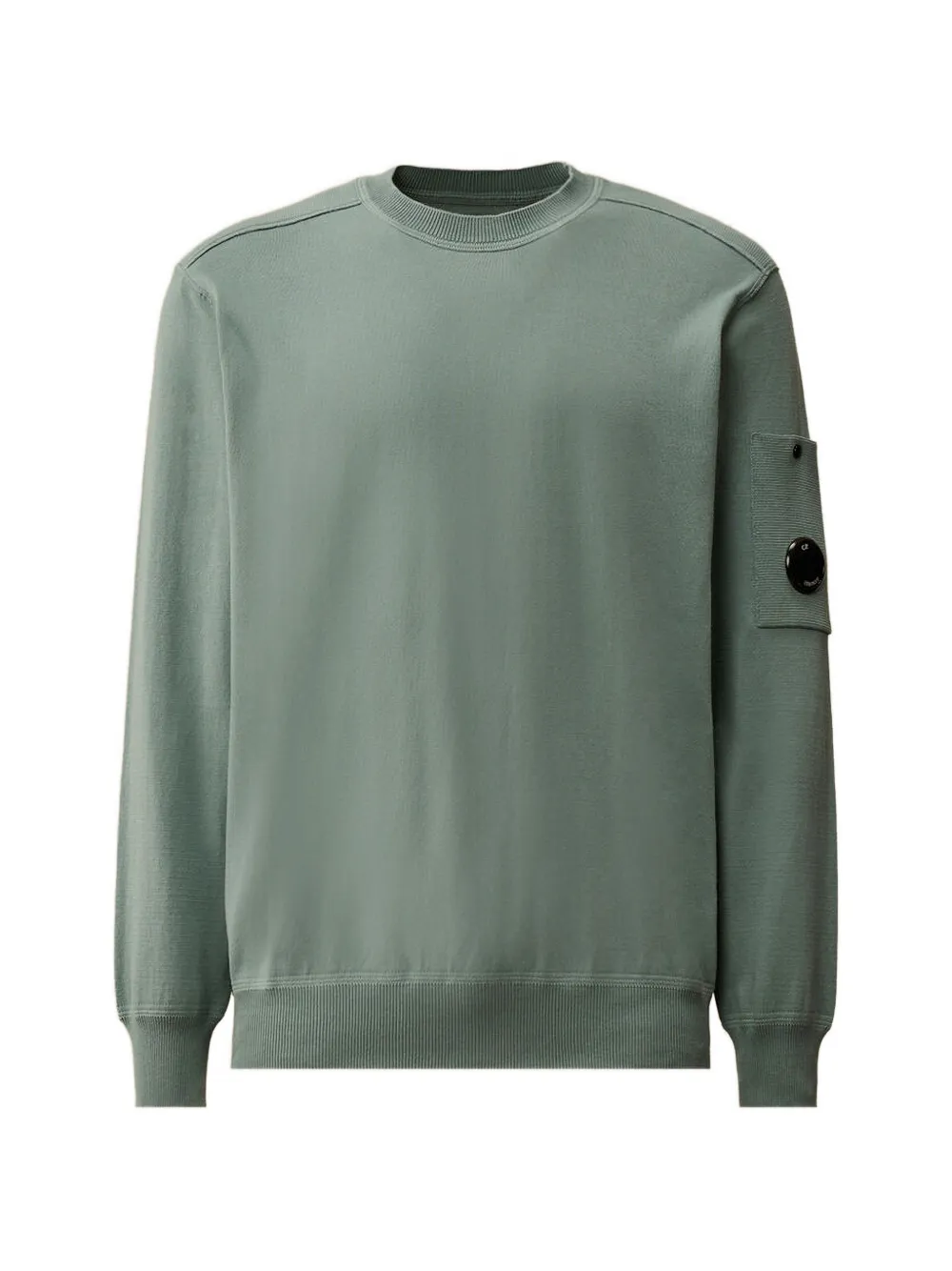 C.P. Company Trui met ronde hals en zak Blauw