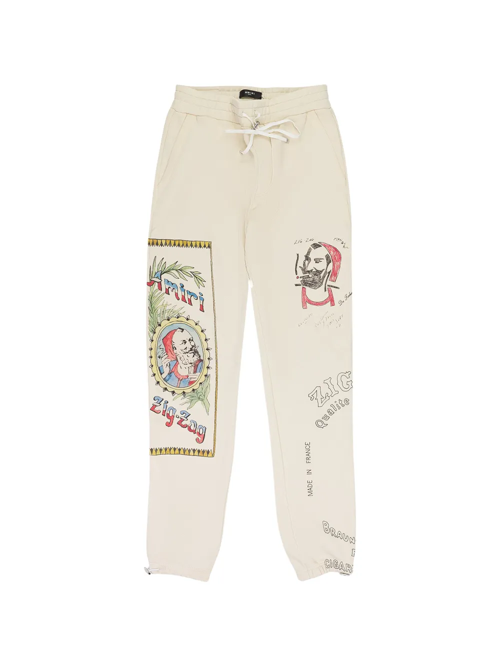 AMIRI sketch zig-zag track pants - Toni neutri