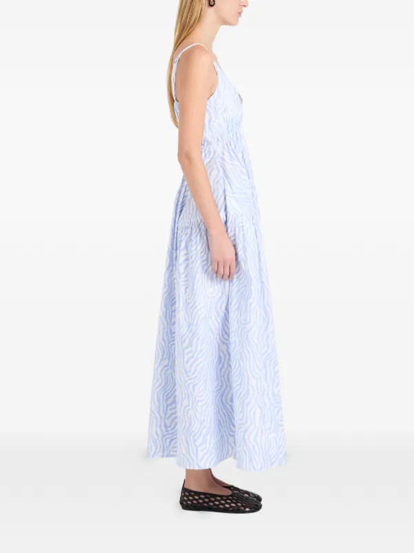 blue and white zebra print dress Angelina Blue Zebra Print Mini Dress | Women's Clothing