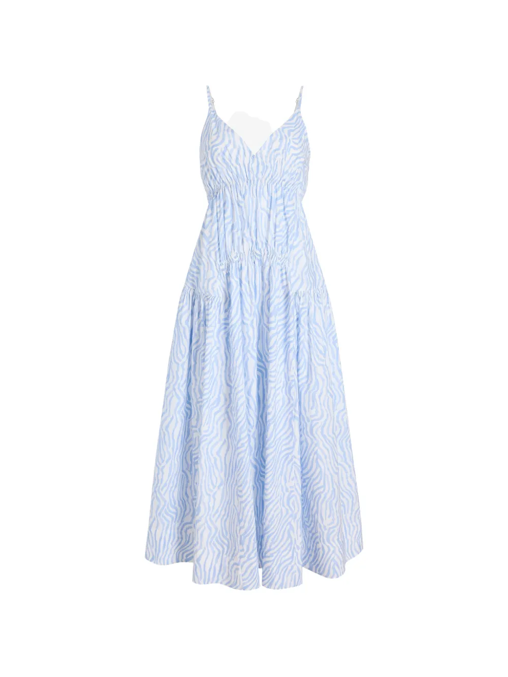 Proenza Schouler White Label Michelyn maxi-jurk met zebraprint Blauw