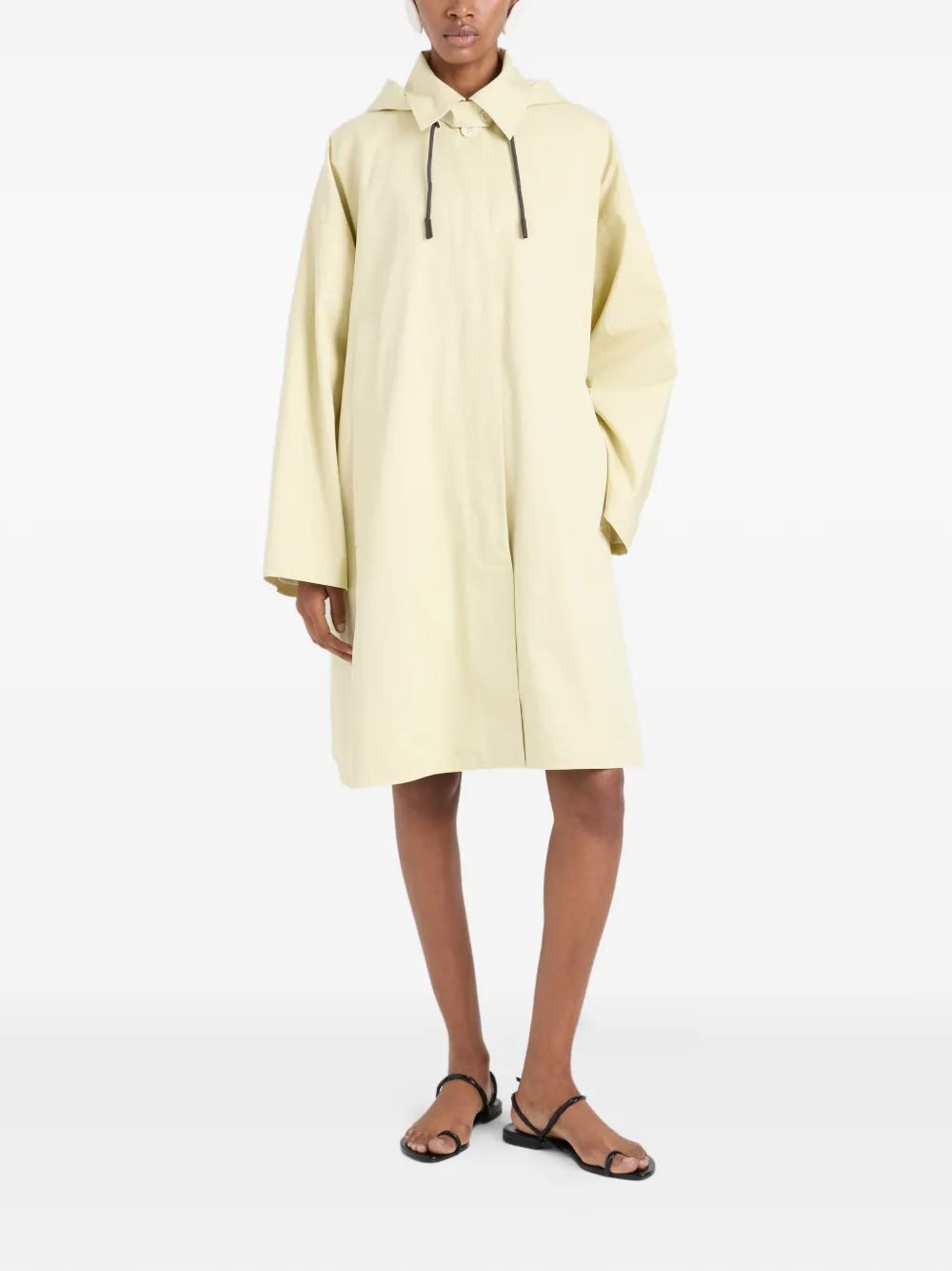 Proenza Schouler White Label Camryn trenchcoat met capuchon Geel