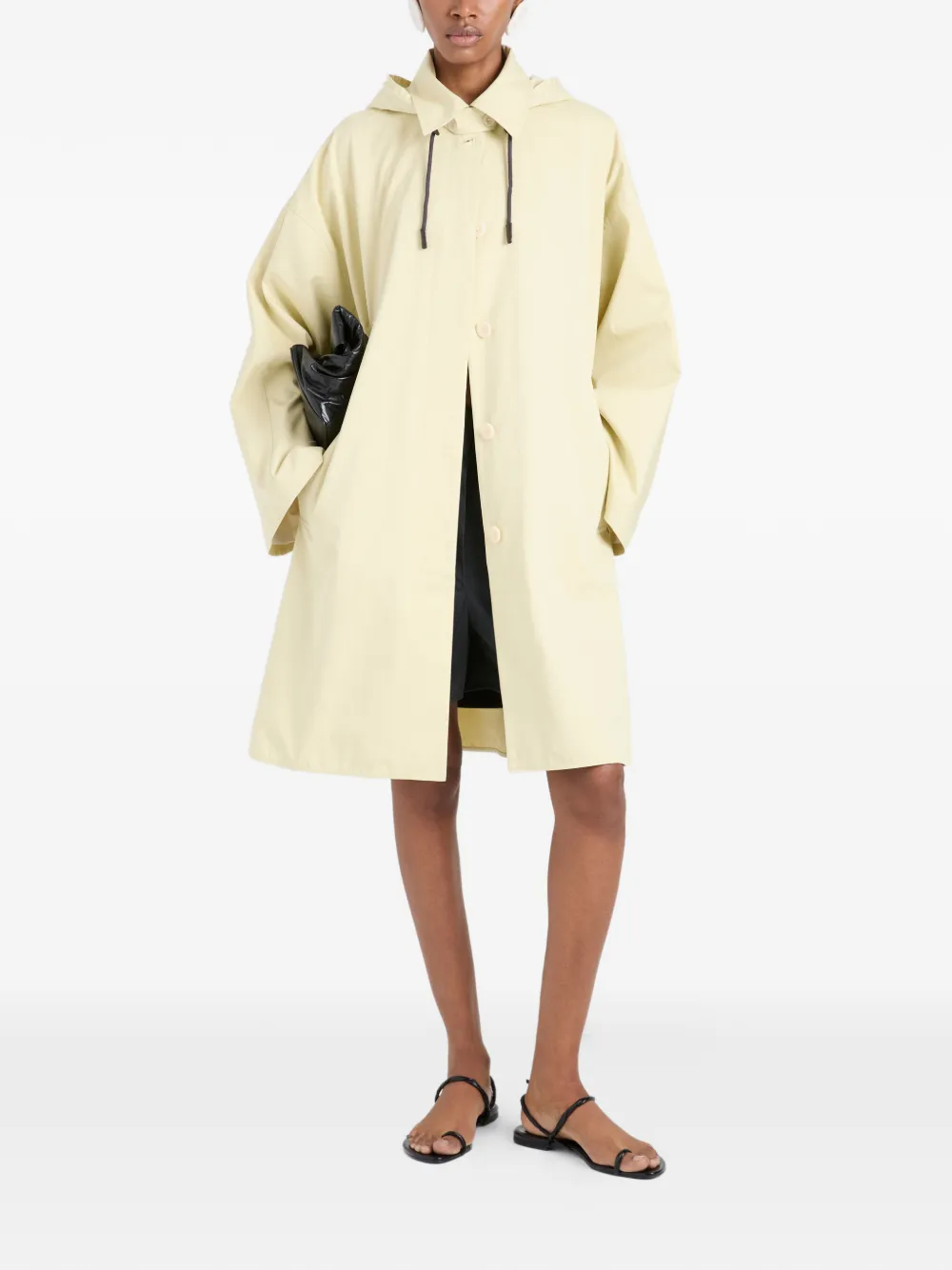 Proenza Schouler White Label Camryn trenchcoat met capuchon Geel