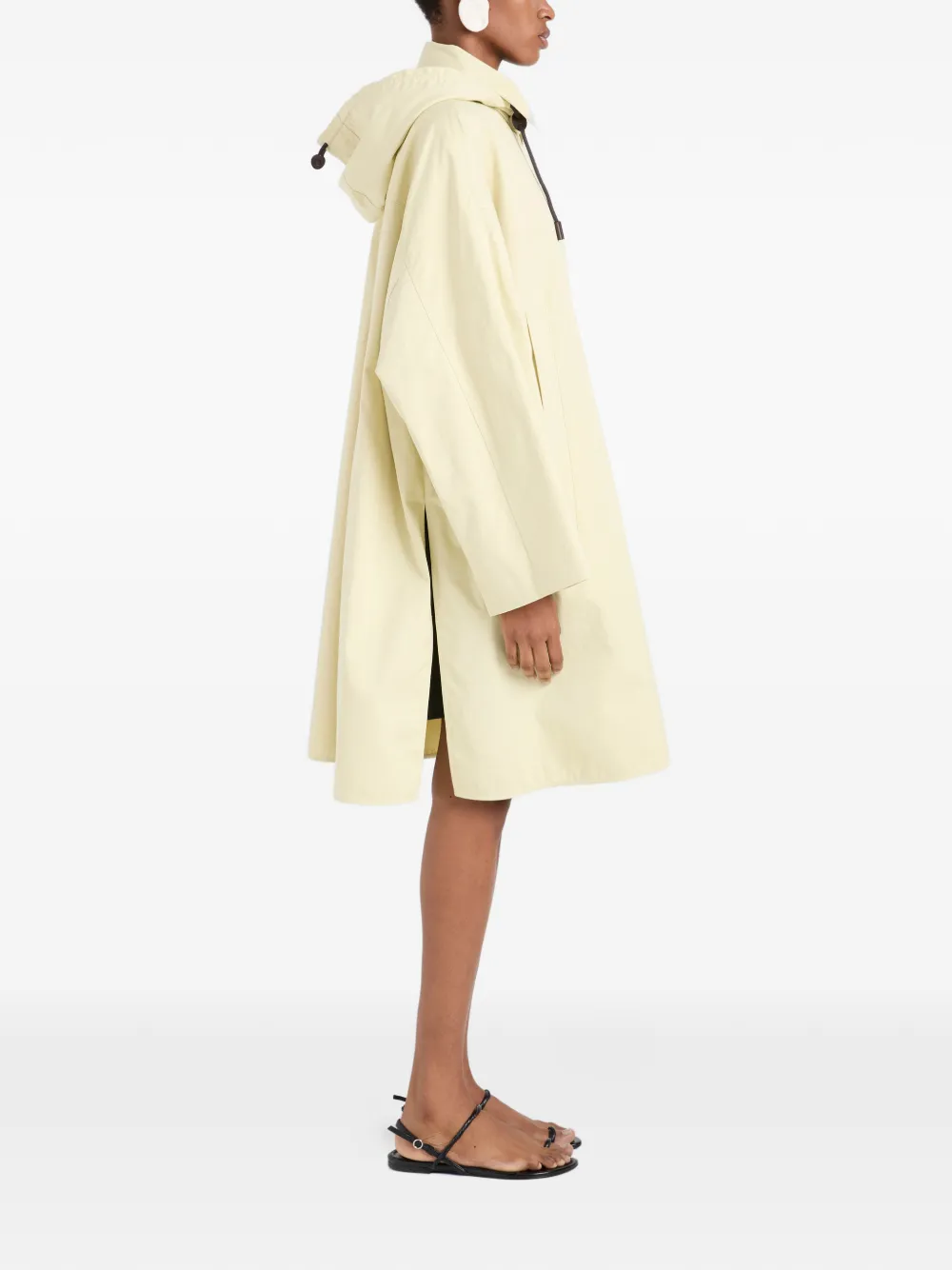 Proenza Schouler White Label Camryn trenchcoat met capuchon Geel