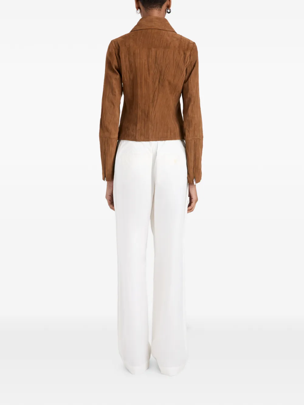 Proenza Schouler White Label Tarin jack met gekreukte rits Bruin