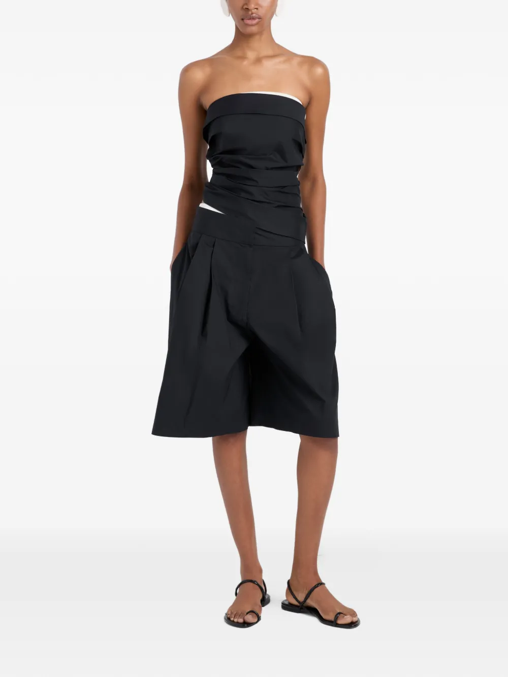 Proenza Schouler White Label Maisy strapless top Zwart