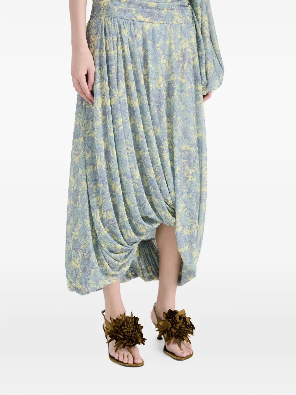 Proenza Schouler Tee sandalen met bloemenapplicatie Groen