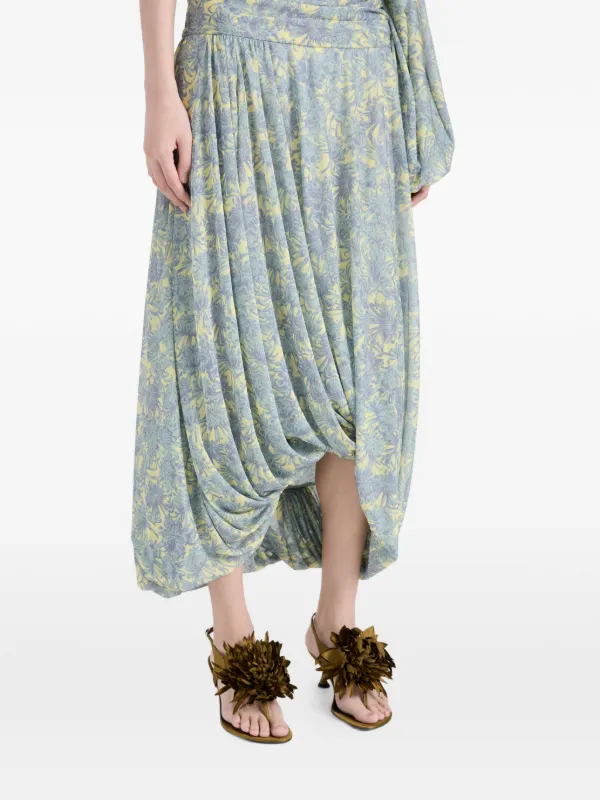 Proenza Schouler Tee floral-appliqué Sandals | Green | FARFETCH
