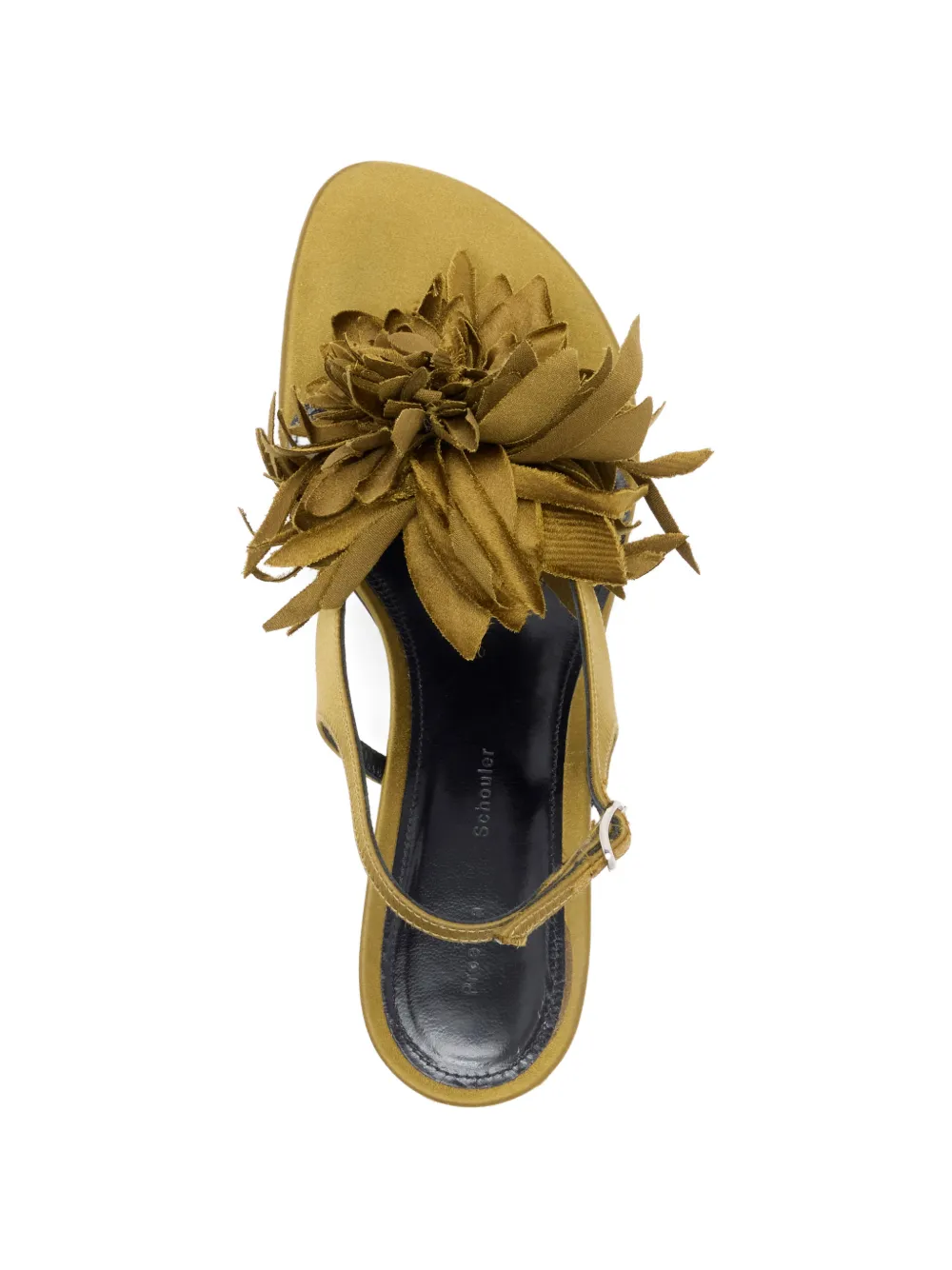 Proenza Schouler Tee sandalen met bloemenapplicatie Groen