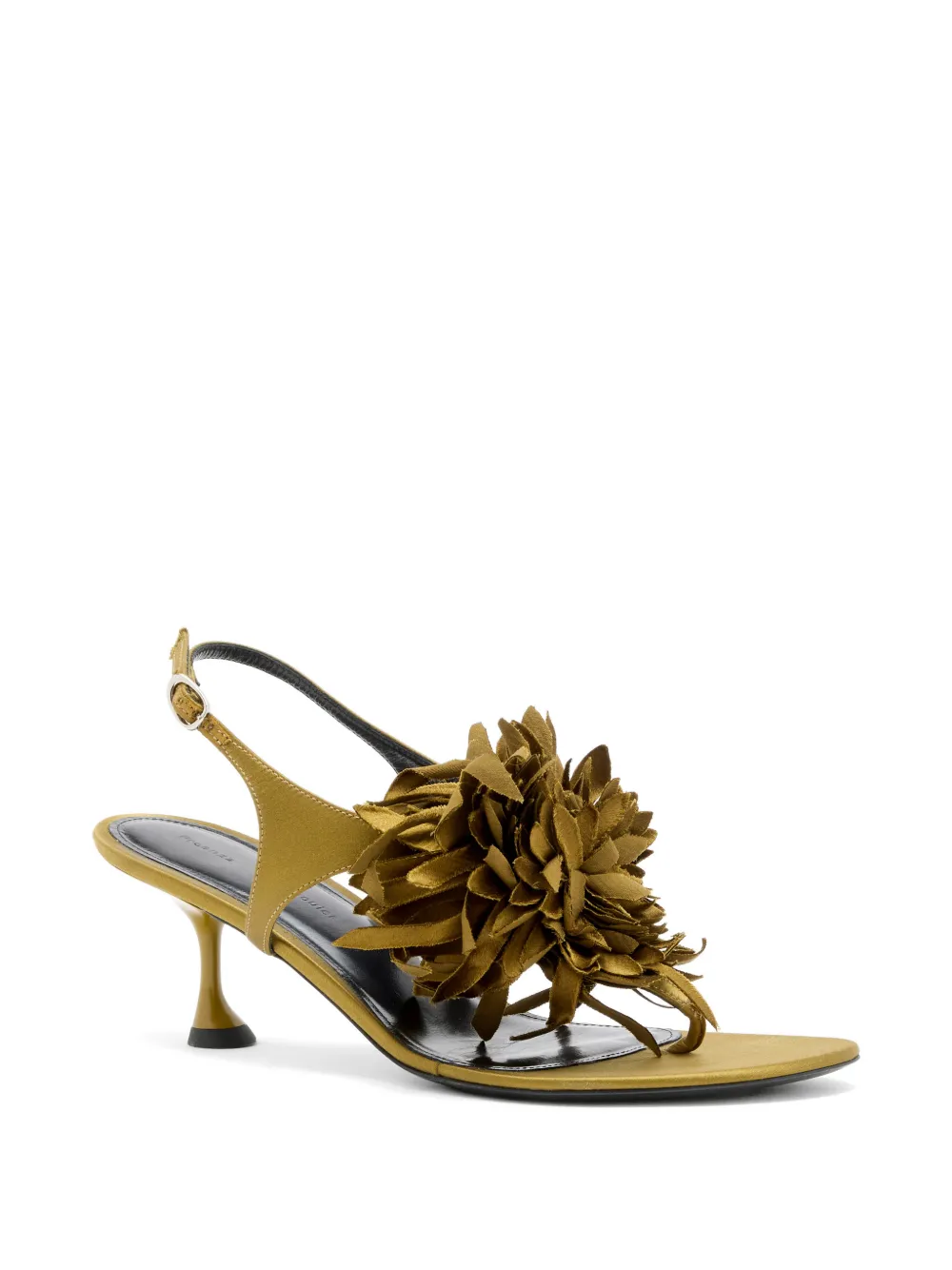 Proenza Schouler Tee sandalen met bloemenapplicatie Groen