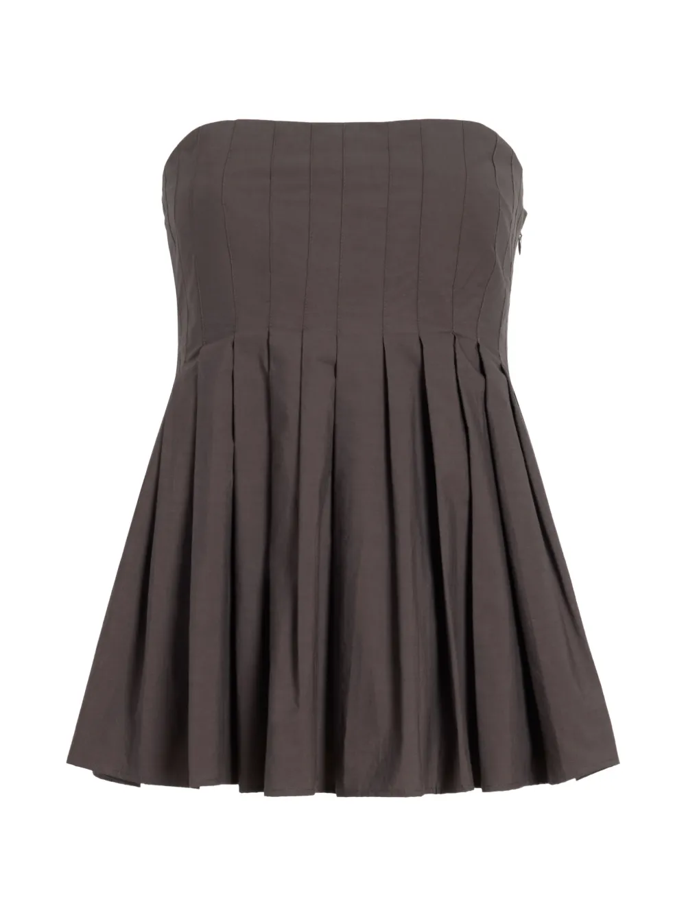 Proenza Schouler White Label Avine pleated top - Brown