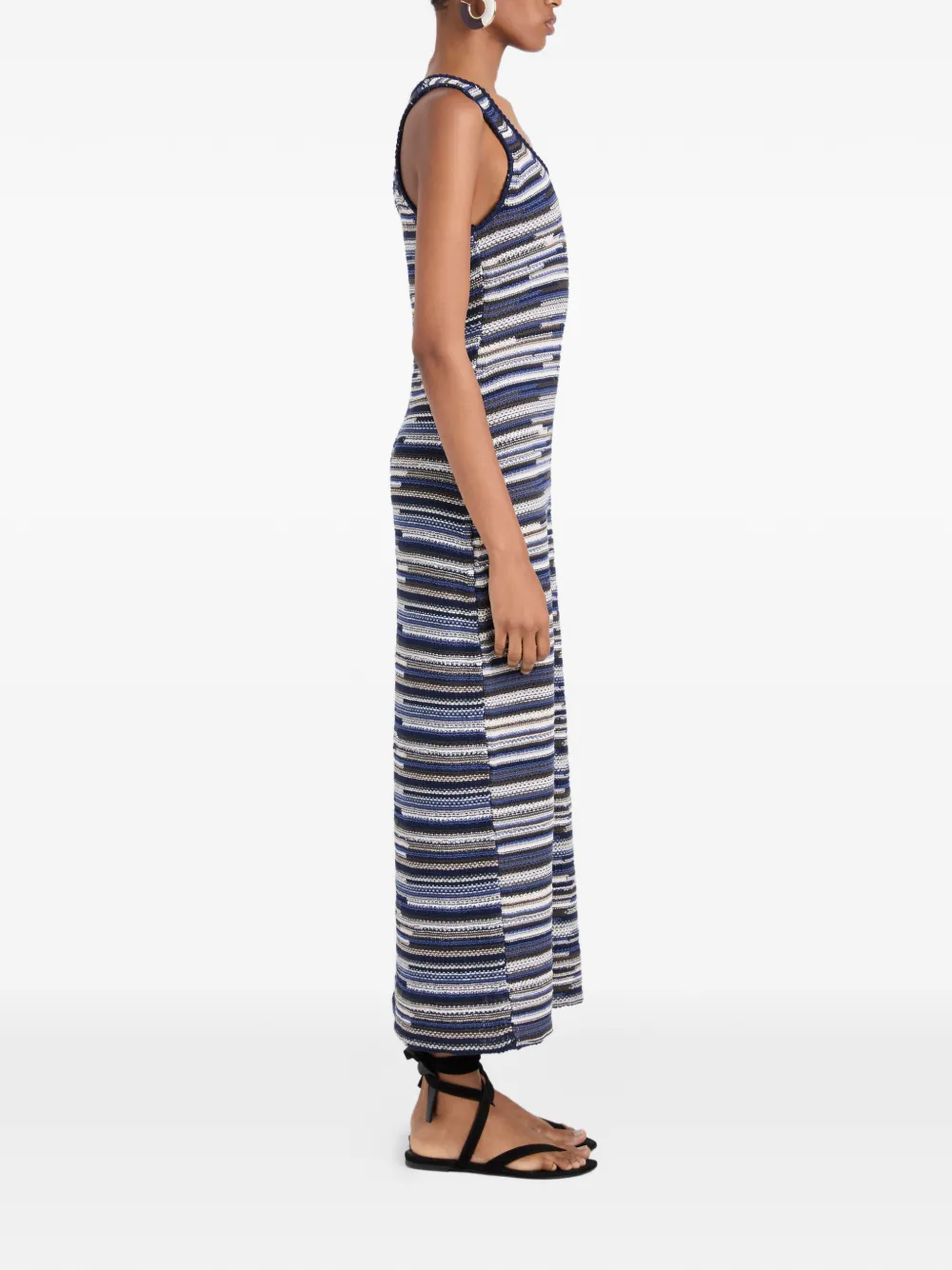 Proenza Schouler White Label Zinah gebreide maxi-jurk Blauw