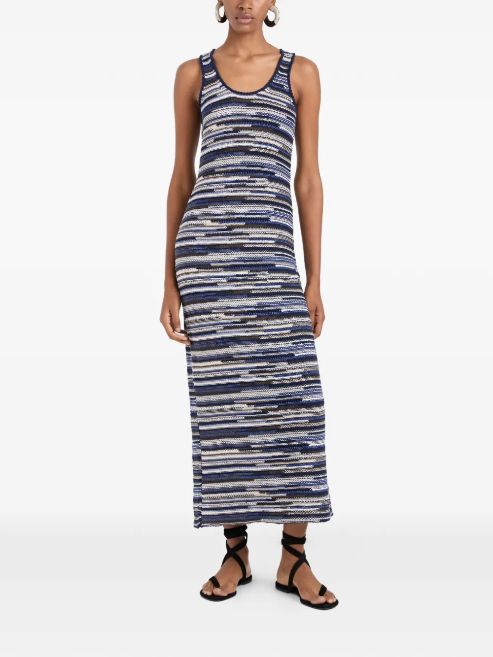 Proenza Schouler White Label Zinah gebreide maxi-jurk Blauw