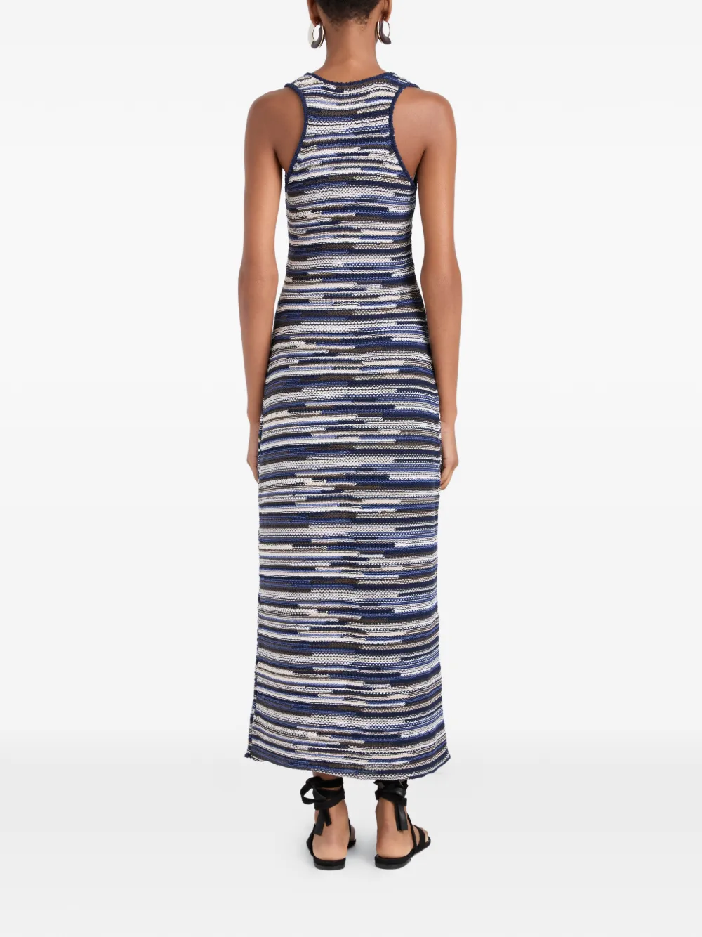 Proenza Schouler White Label Zinah gebreide maxi-jurk Blauw