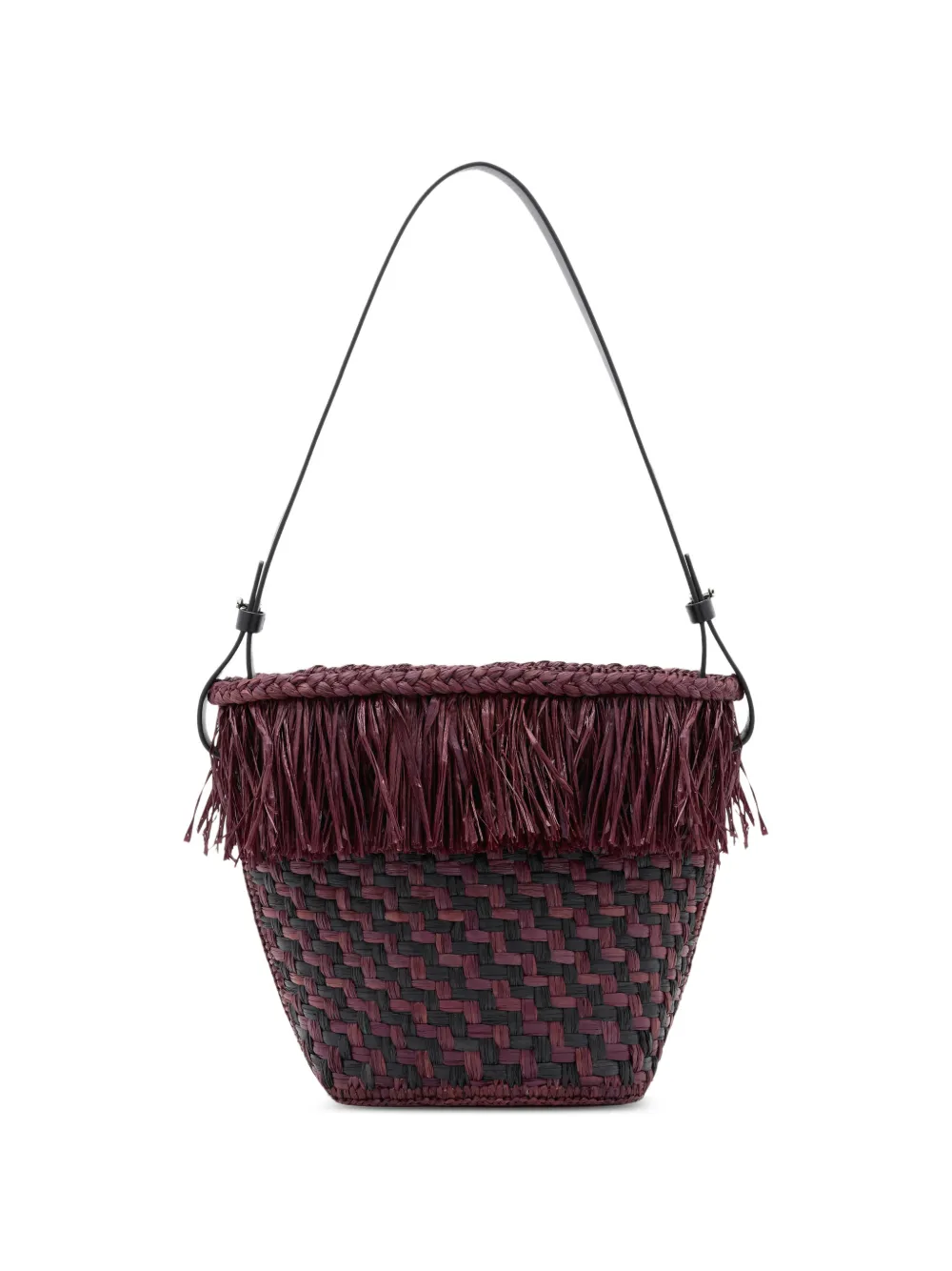Proenza Schouler fringe-trim woven bucket bag - Violett