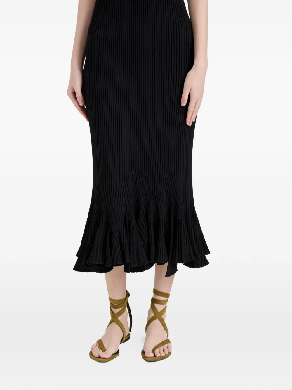 Proenza Schouler Tee wikkelsandalen Groen