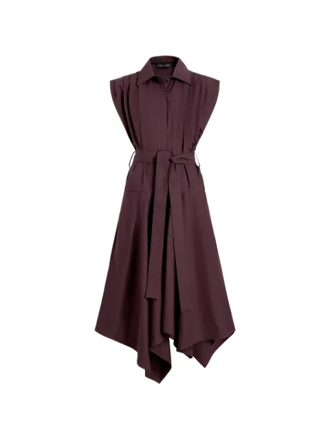 Proenza Schouler mellemlang Adinna skjortekjole med bælte