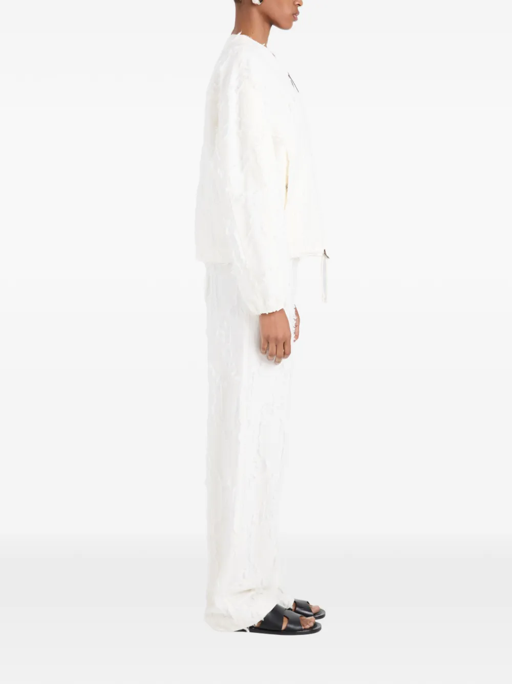 Proenza Schouler White Label Jack met franje Beige