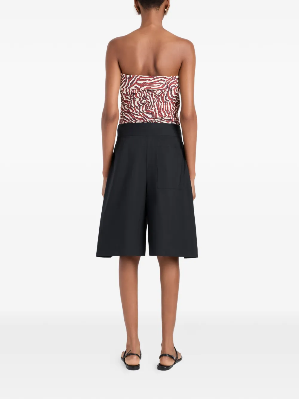 Proenza Schouler White Label Maisy strapless popeline top Rood