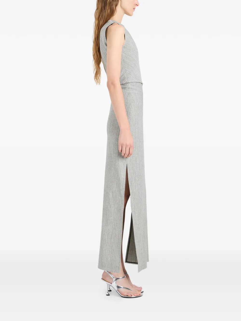 Proenza Schouler Selene jurk met split Grijs
