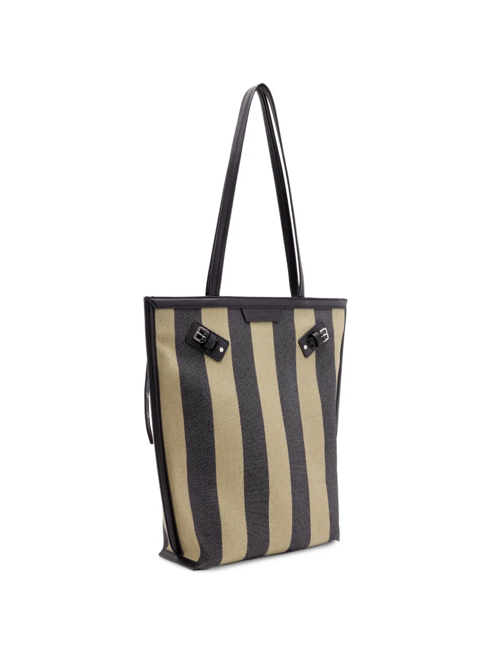 Proenza Schouler North South Days gestreepte canvas shopper Groen