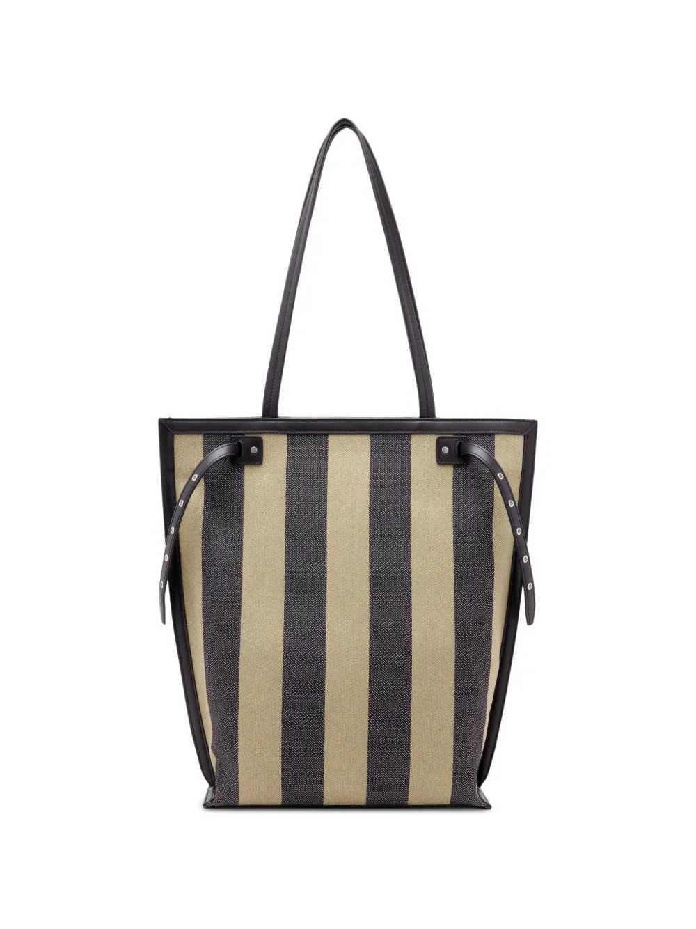 Proenza Schouler North South Days gestreepte canvas shopper Groen