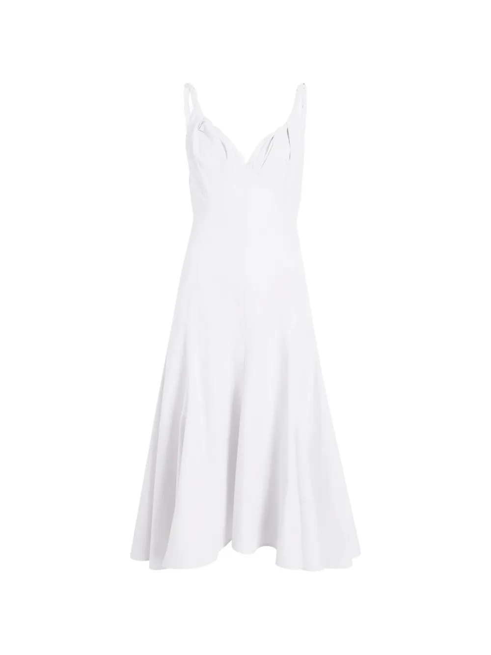 Proenza Schouler Leo twisted-strap midi dress - Bianco