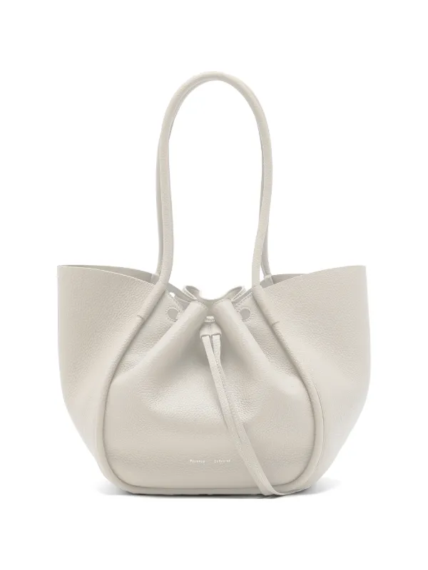 Proenza Schouler Large Ruched Tote Bag in Neutrals