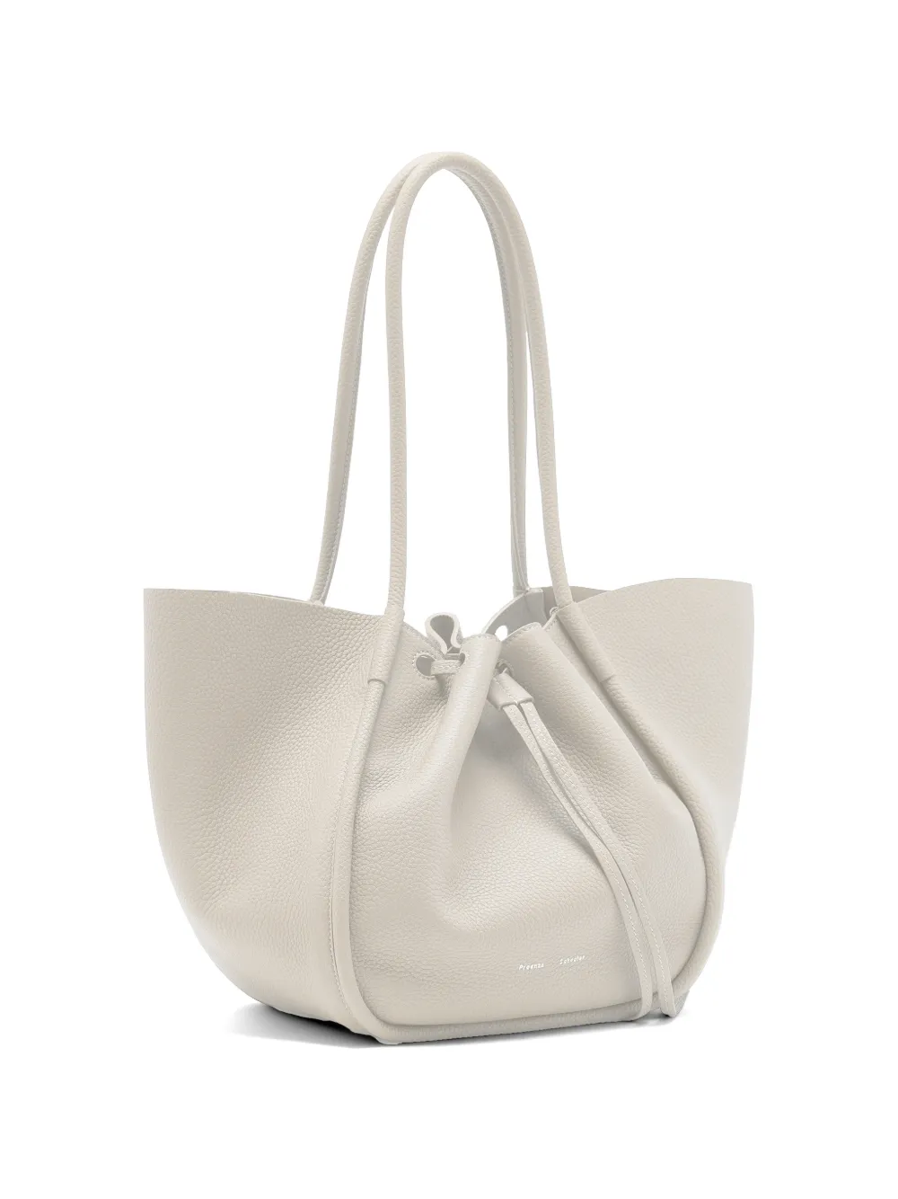 Proenza Schouler Ruched grote shopper Beige