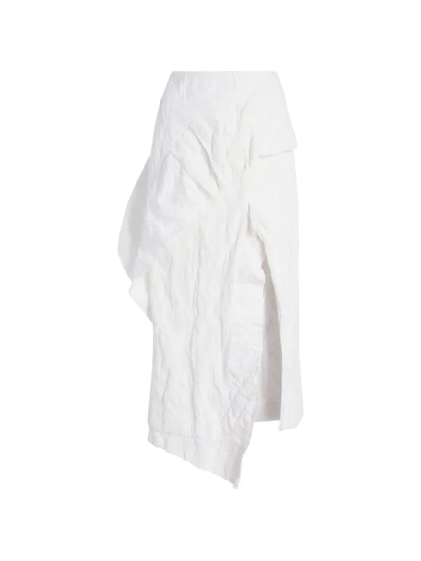 Proenza Schouler Hansly Skirt in Memory Cotton in White