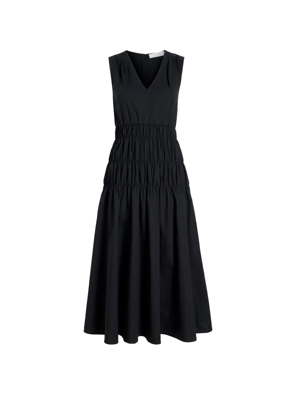 Proenza Schouler White Label smocked poplin midi dress - Nero