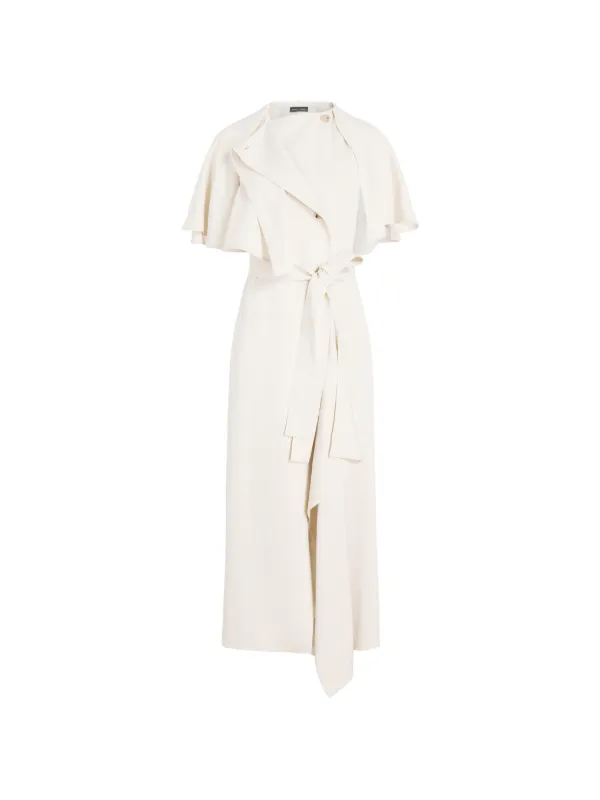 white cape dress midi Strapless Midi Berkshire Dress in Ivory Satin | XS