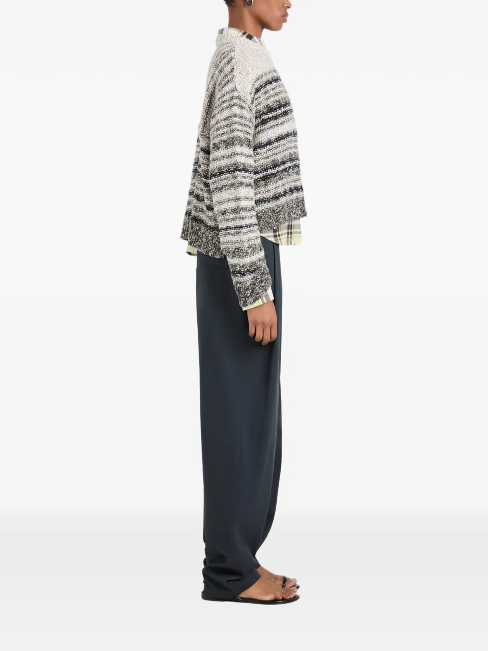 Proenza Schouler White Label Ivara trui met space-dye effect Beige