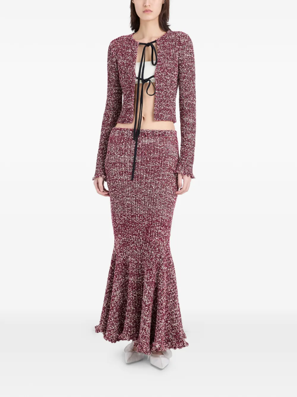 Proenza Schouler Colette vest met ruches Rood