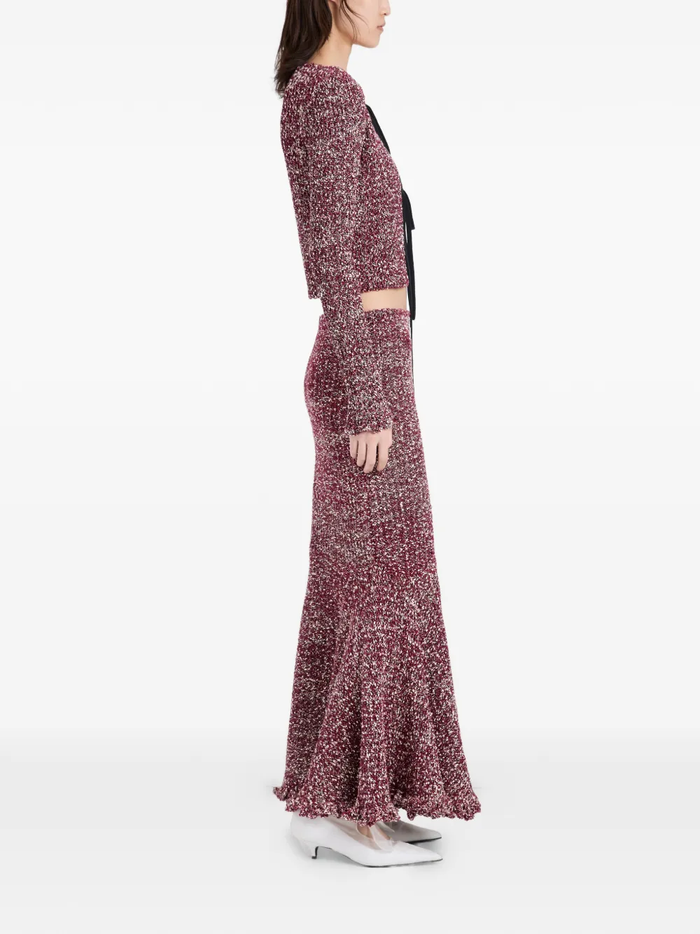 Proenza Schouler Colette vest met ruches Rood