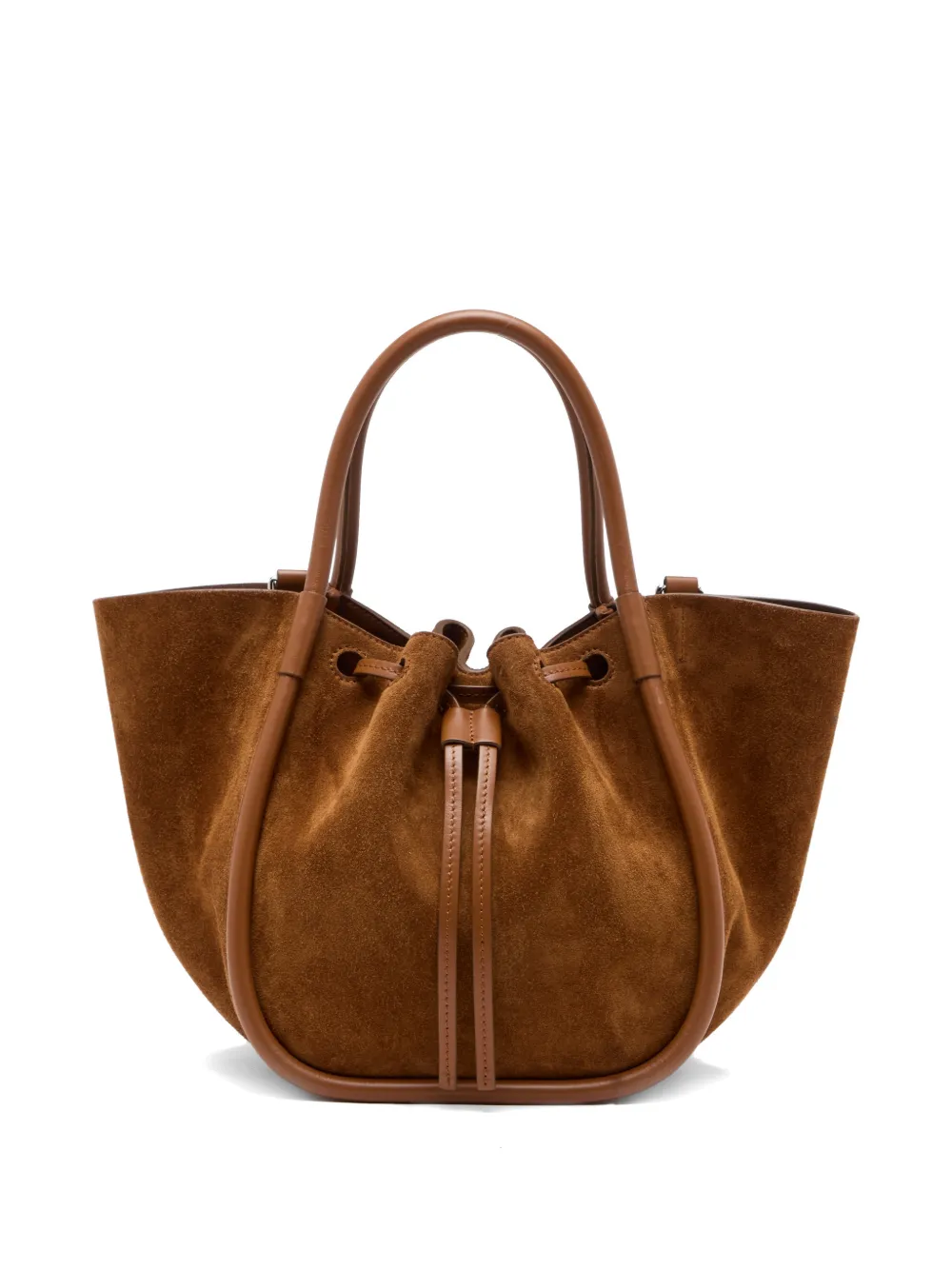 Proenza Schouler Shopper met ruches Bruin