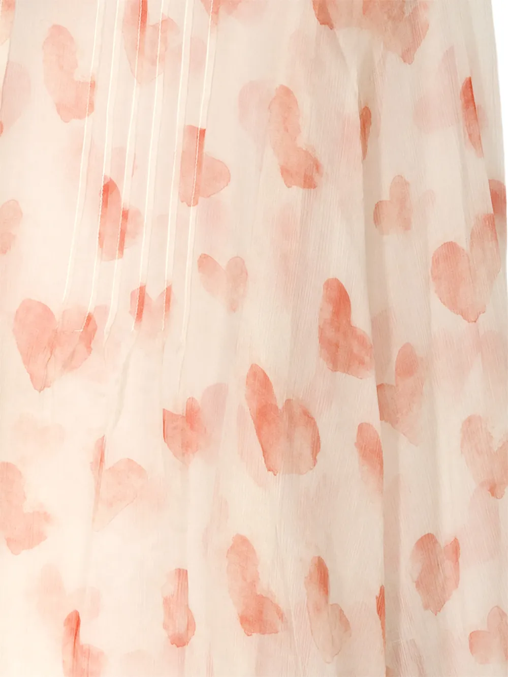  R13 Pintuck Heart Blouse - Neutrals 