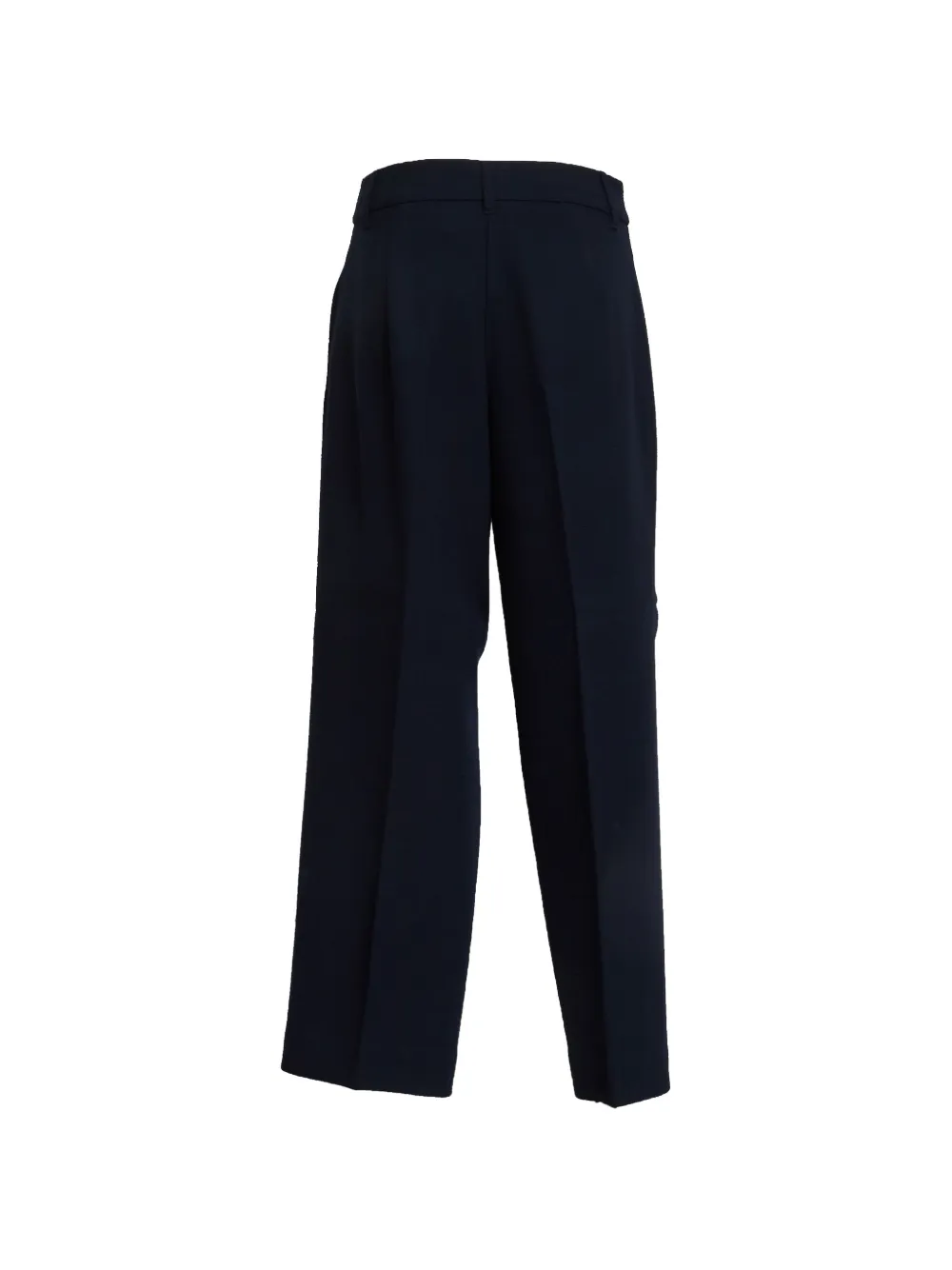 'S Max Mara Broek met riemlussen en wijde pijpen Blauw