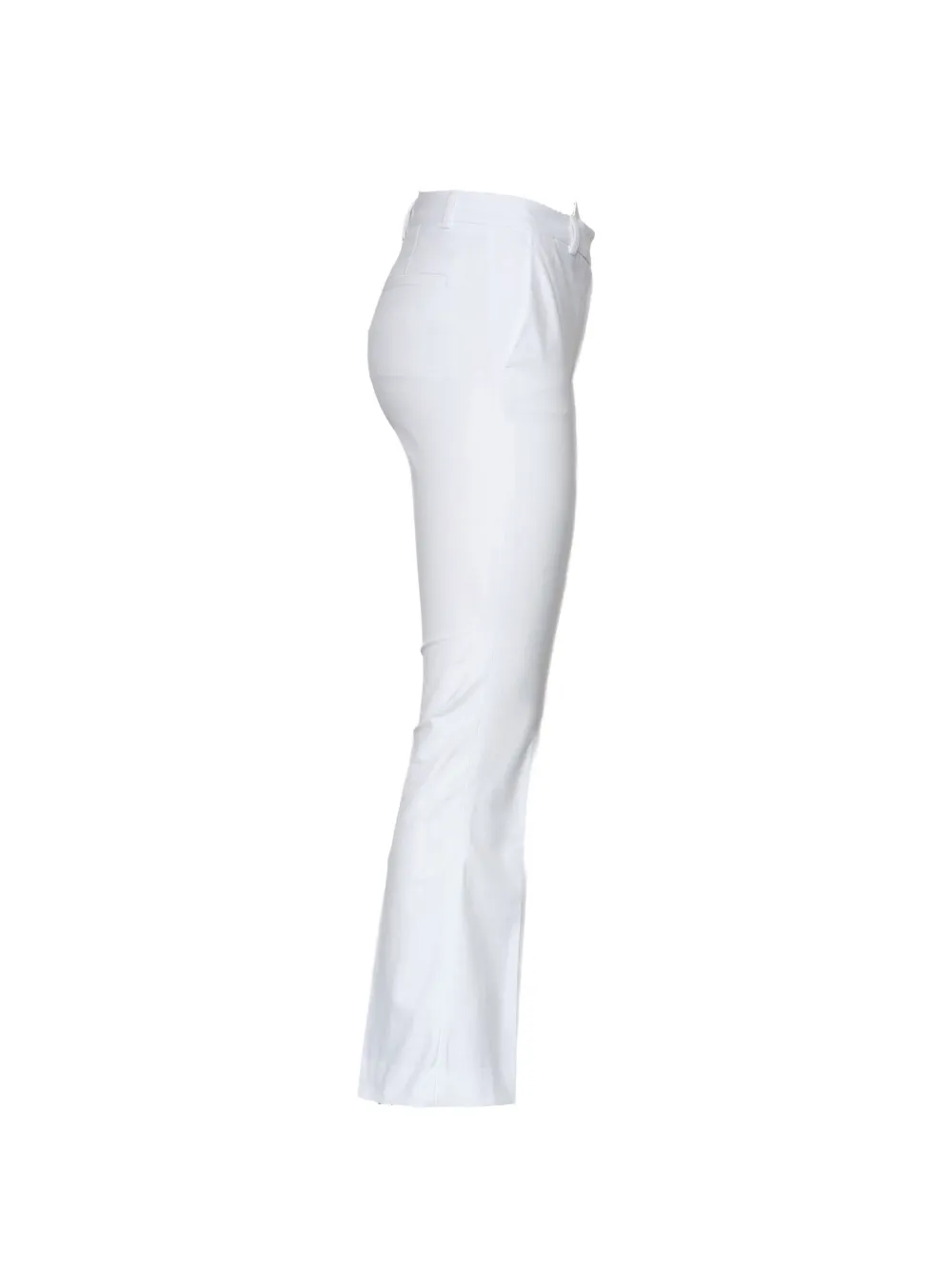  Ql2 Pantalones Acampanados - Blanco 