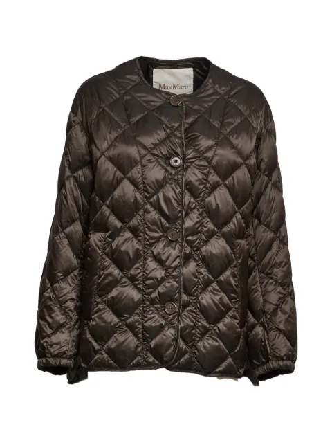 Max Mara quilted button jacket