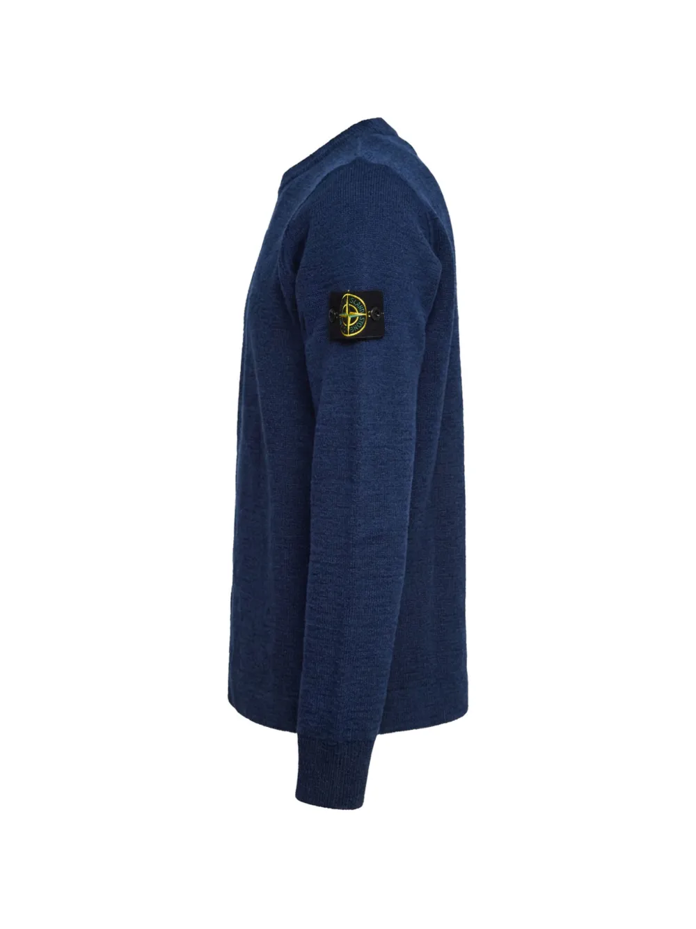 Stone Island Geribbelde trui met badge Blauw