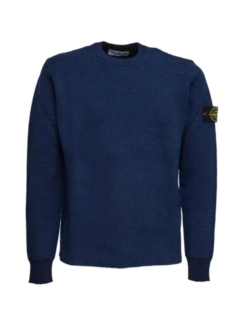 Stone Island ribbed badge sweater