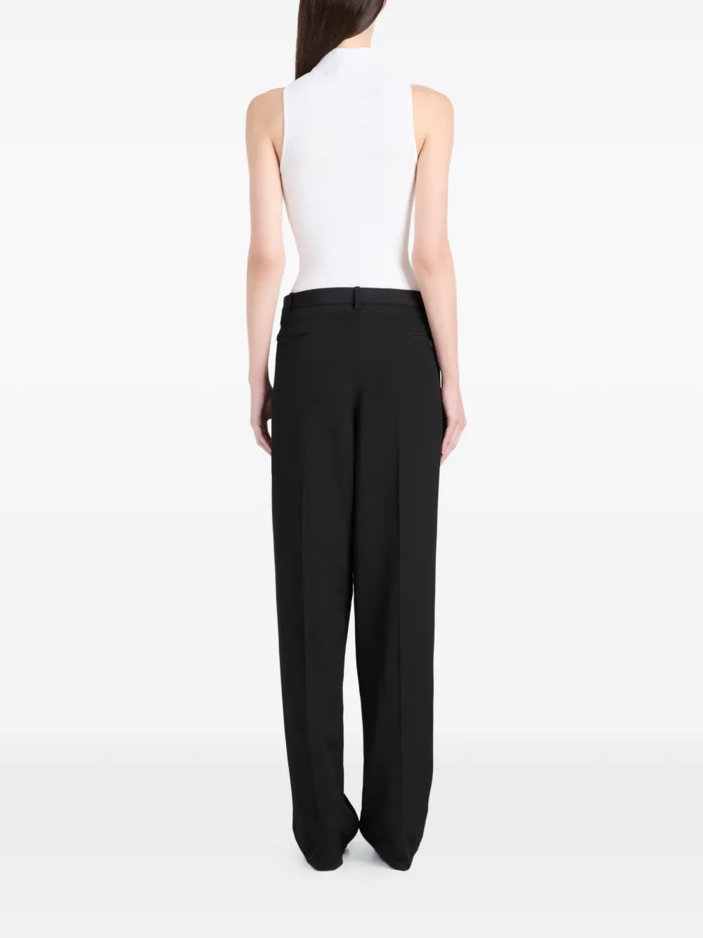 Proenza Schouler Clementina geplooide broek Zwart