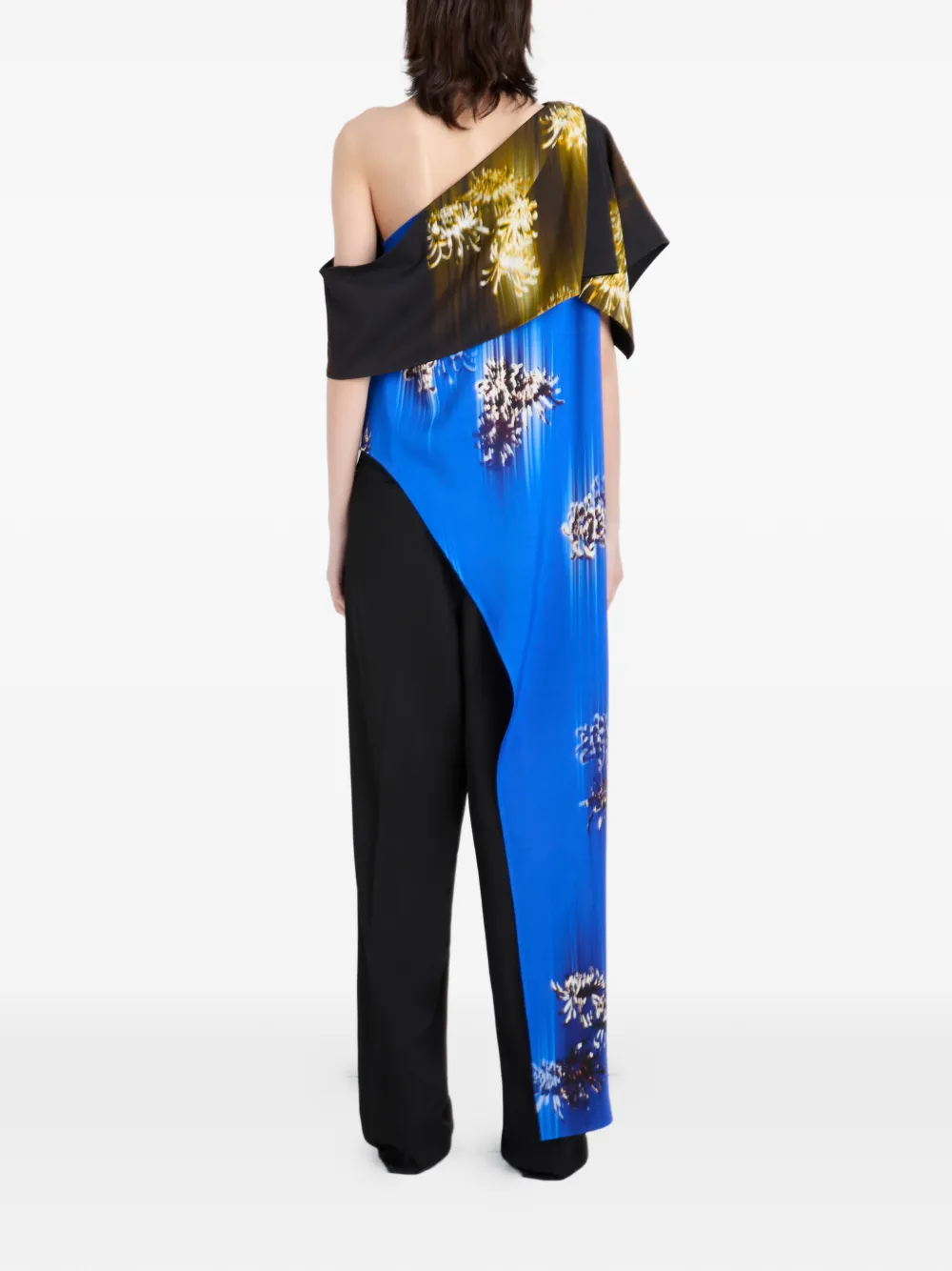 Proenza Schouler Haya top met print Blauw